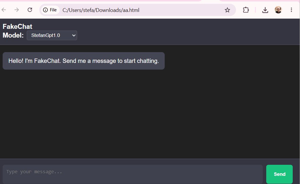 AI Chat från HTML/JS – anropa OpenAI-kompatibelt API