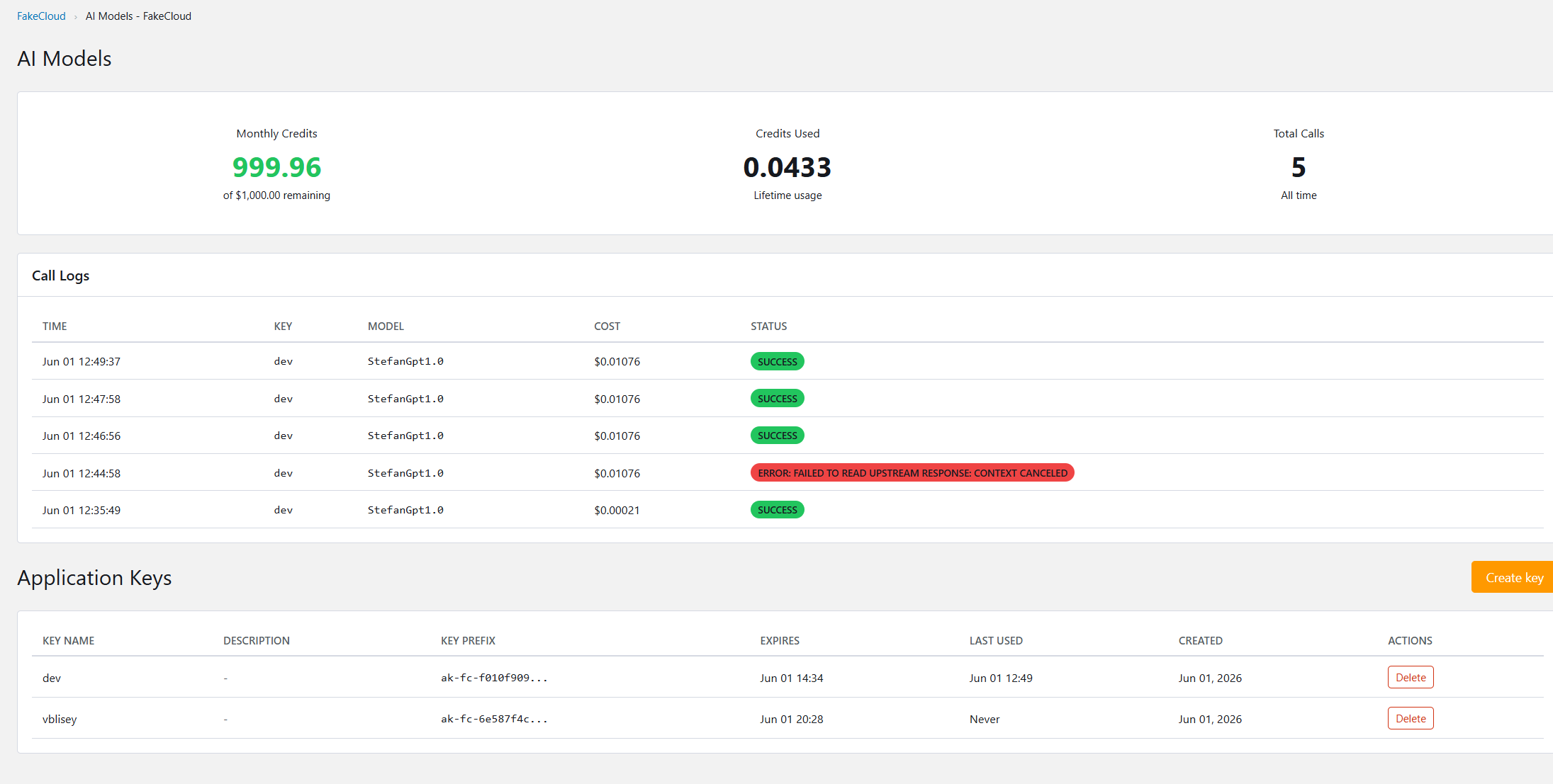 MentorSparks och FakeCloud – AI-modeller, API-nycklar och LLM-baserad backend